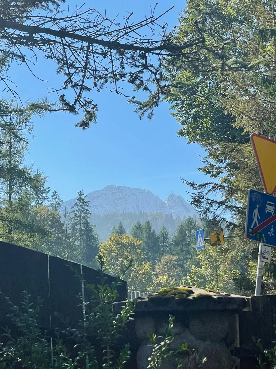 Widok na Giewont jesienią